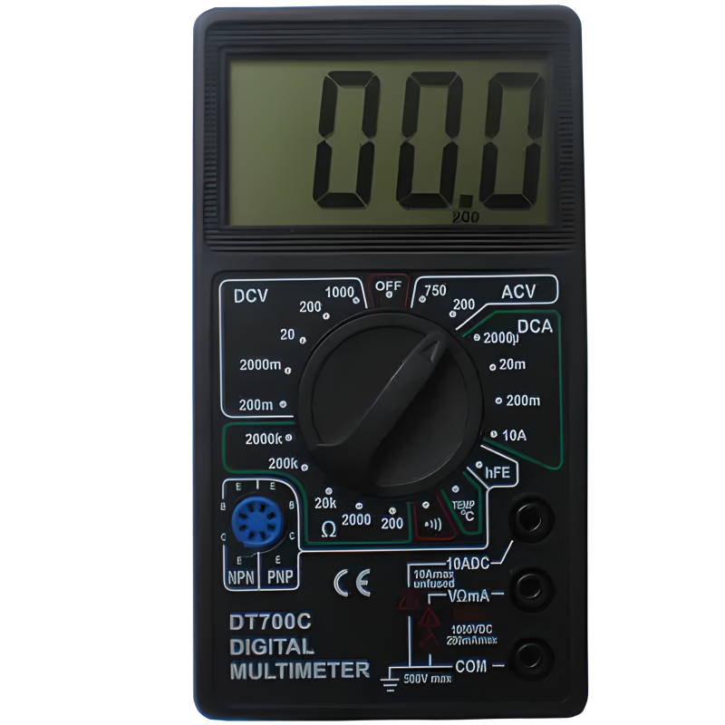 Тестер 700 C, 125*70мм, LCD , A, V, R, тест діодів, температура