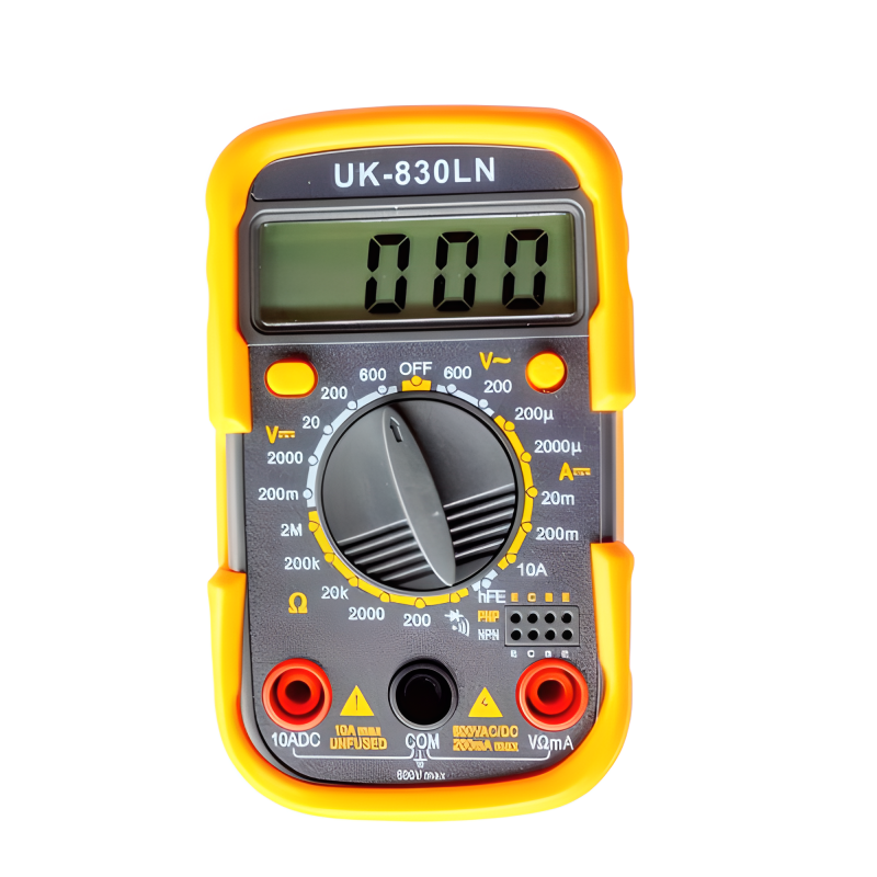 Тестер 830 LN DT LCD, 106*63мм, пластиковий футляр, A, V, R, тест діодів, зумер