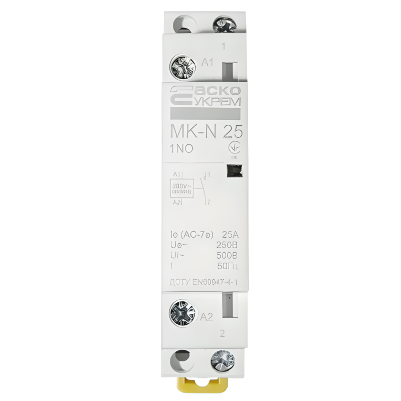 Модульний контактор MK-N 1P 25A 1NO