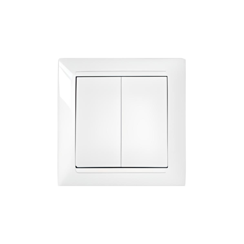 Вимикач 2-й Bylectrica Стиль білий С5 10-803