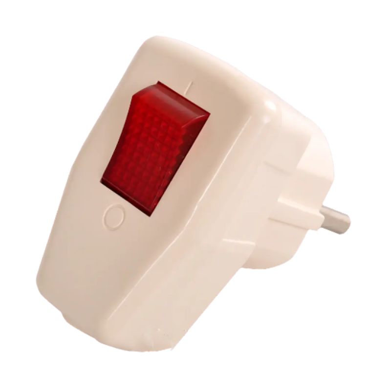 Вилка + выключатель YW-7352