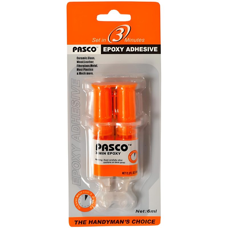 Епоксидний клей PASCO MINI 4гр. Шприц блістер EP-001  1/