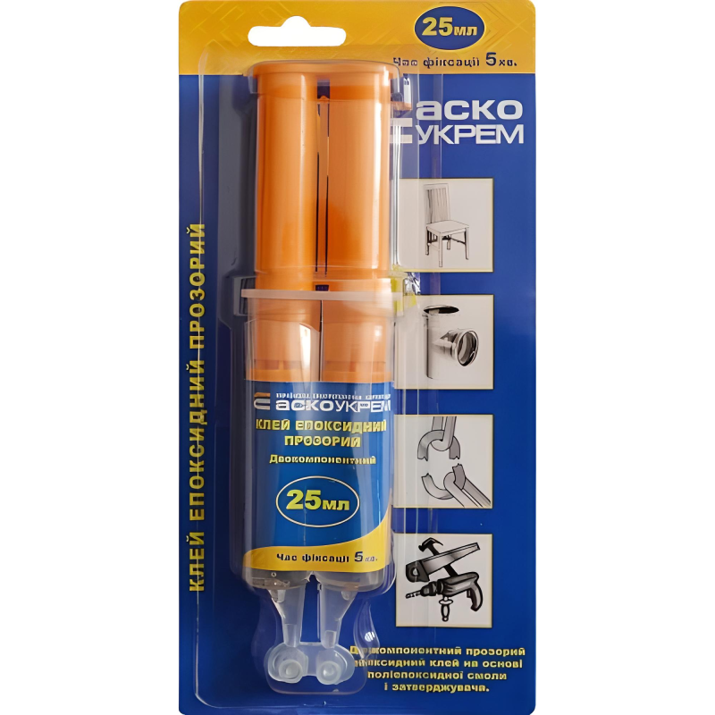 Універсальний Епоксидний клей (шприц) 1шт - 25мл