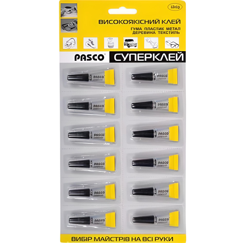Супер клей PASCO 1гр. на мультикарті C-046 12/288