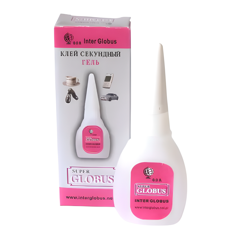 Супер клей Гель GLOBUS 20 гр. (короб)   1/50/500