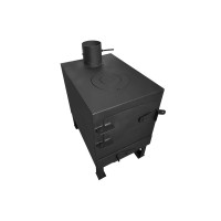 Пічка-буржуйка з варильною поверхнею 7 кВт, 496 х 346 х 667мм Хозтовары (СИЛА - Кемпінг)