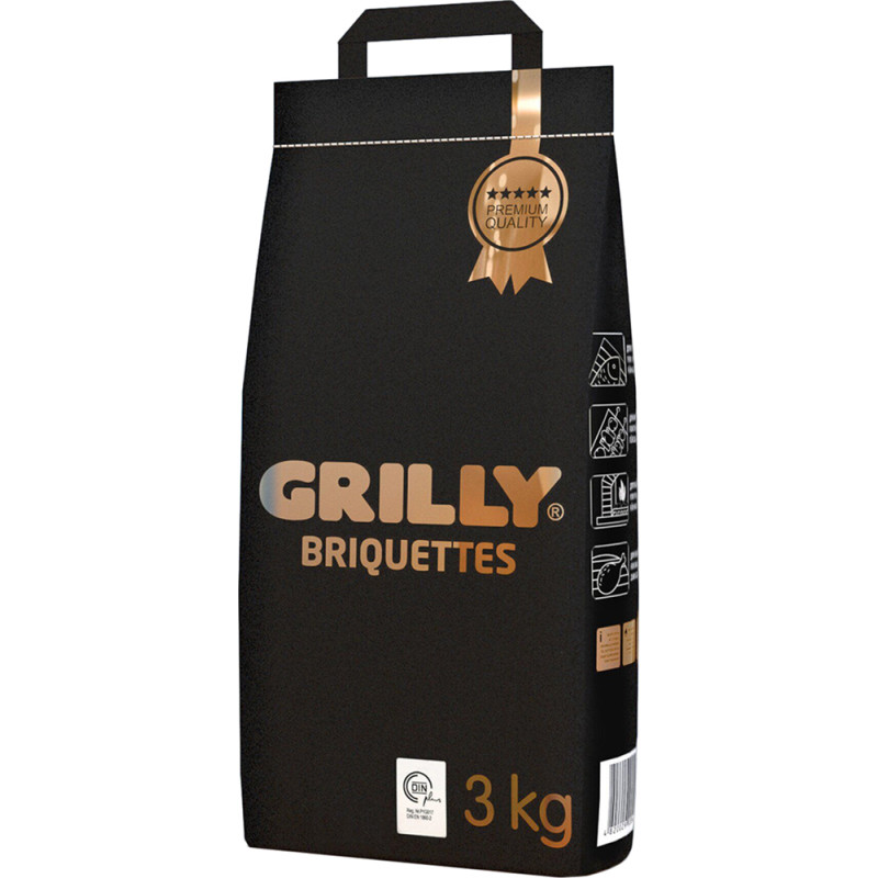 Брикети деревновугільні 3кг Premium