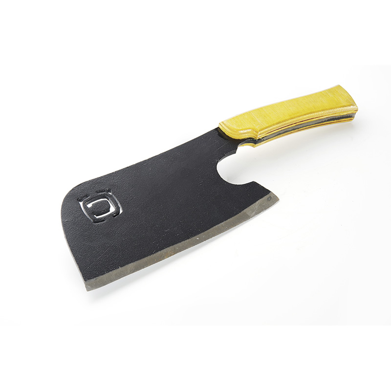 Ніж-тесак туристичний оздоблювальний суцільнометалевий з дерев'яною ручкою 750г