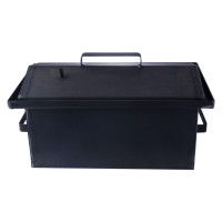 Коптильня з гідрозатворів товщина металу 2мм 510 * 310 * 320 з чохлом і рукавичками (СИЛА - Кемпінг)