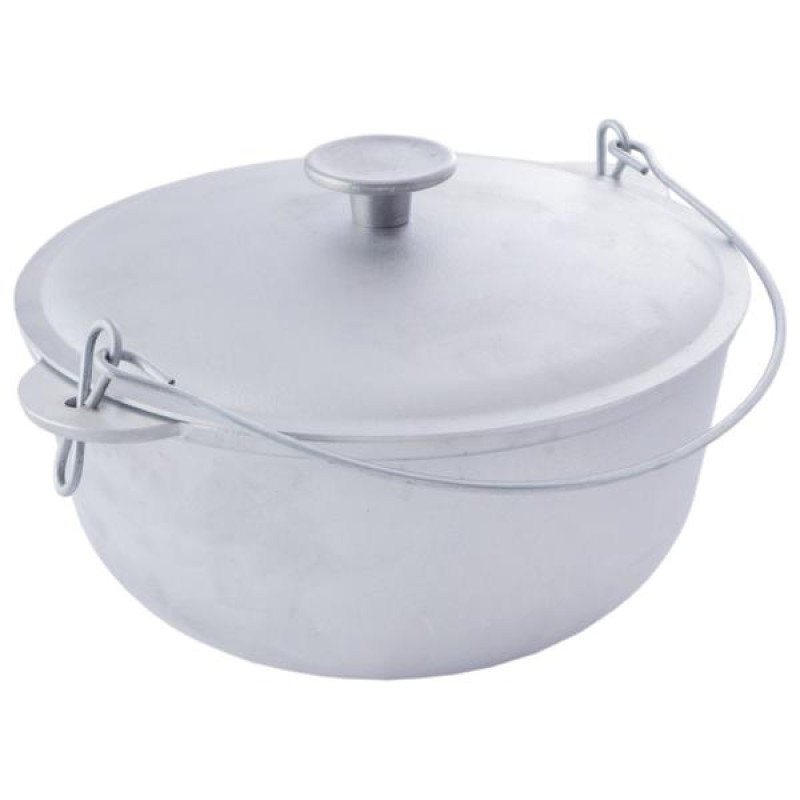Казан алюмінієвий з кришкою та дужкою 240мм*4л