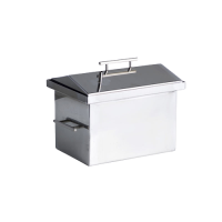 Коптильня з гідрозатворів з нержавіючої сталі товщина 1,5 мм 400 * 300 * 330 з чохлом і рукавичками