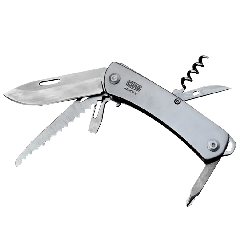 Нож многофункциональный 9 в 1 (СИЛА – Кемпинг)