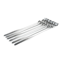 Шампур для люля-кебаб з нержавіючої сталі, 560*20*3 (СИЛА - Кемпінг)