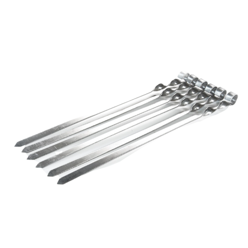 Шампур для люля-кебаб з нержавіючої сталі, 560*20*3 (СИЛА - Кемпінг)