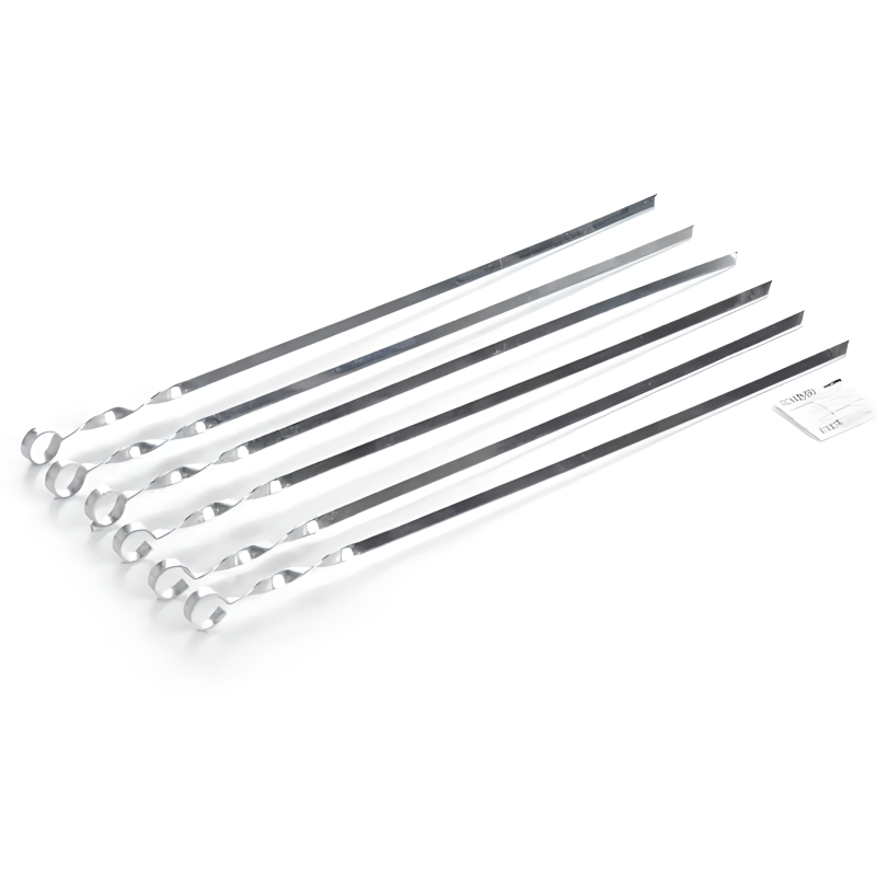 Шампур плоский з нержавіючої сталі, 570 * 10 * 2 (СИЛА - Кемпінг)