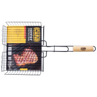 Решітка-гриль високий борт з антипригарним покриттям (56x31x24x5,5см) (СИЛА - Кемпінг)