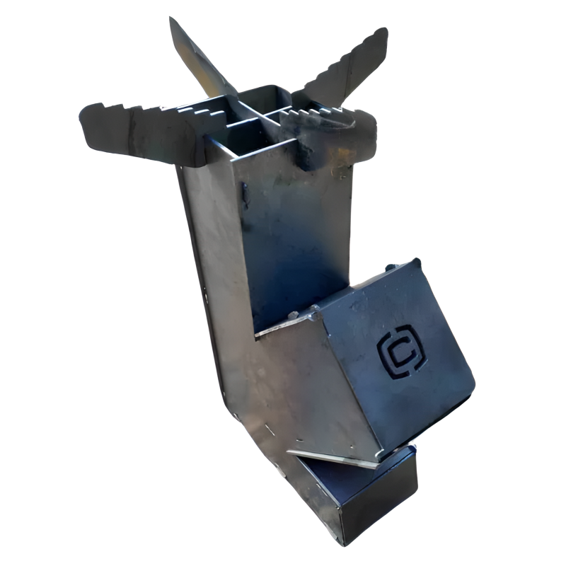 Турбо-піч розкладна, з чохлом 280 х 130 х 500 мм 3мм Хозтовары (СИЛА - Кемпінг)