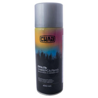 Емаль універсальна RAL 9006 срібляста глянцева 400 мл СИЛА