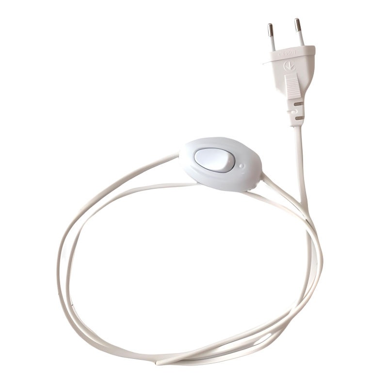 Шнур-бра з перемикачем 1,2м 4А 220В Білий S 100