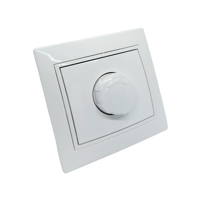 MIRA Діммер 800 Вт білий з білою вставкою (1/10шт/120шт)