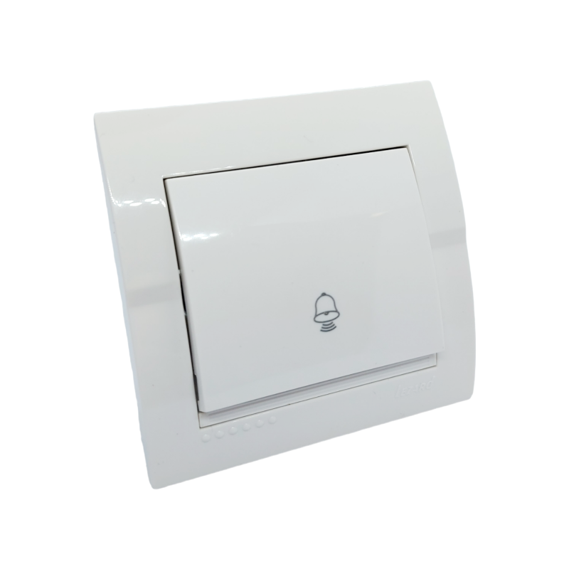 DERIY Кнопка дзвінка  біла (1/10шт/120шт)