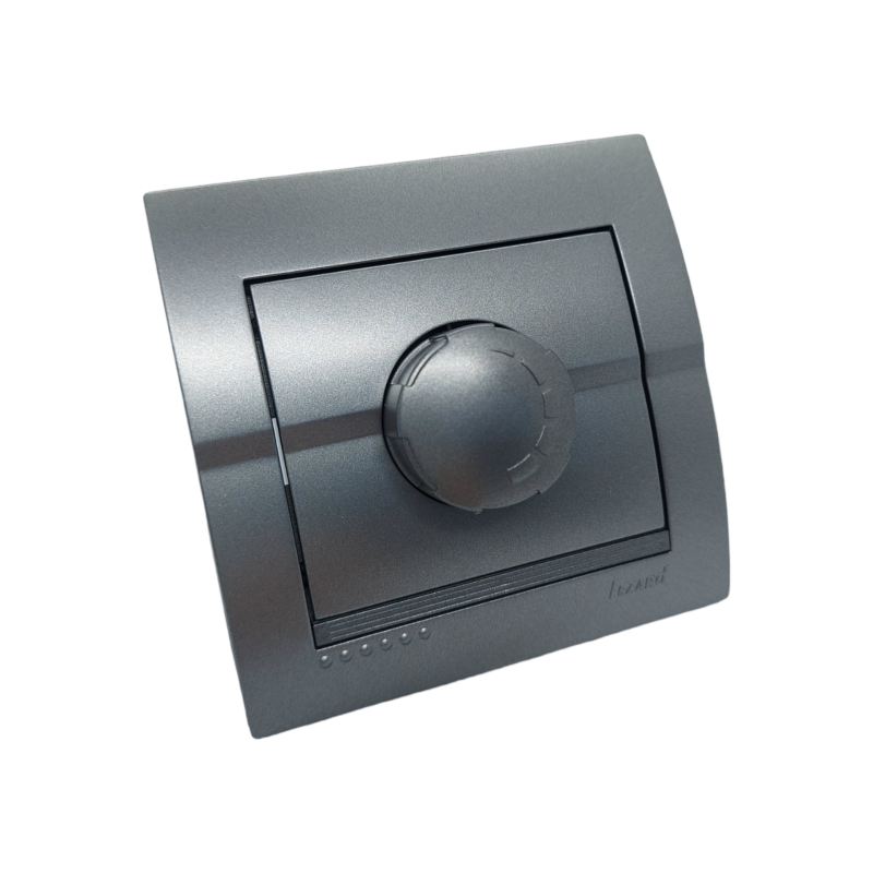 DERIY Діммер 800Вт темно-сірий металік (1/10шт/120шт)