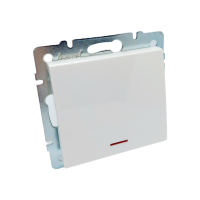 RAIN Вимикач з підсвіткою білий  (1/10шт/120шт)