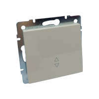 RAIN Выключатель проходной крем (1/10/120 шт)