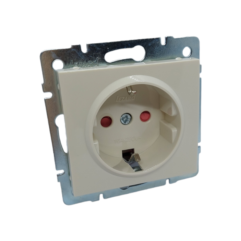 RAIN Розетка з захистом від дітей  ПБТ крем (1/10/120 шт)