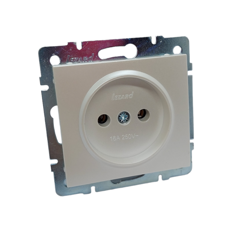 RAIN Розетка без заземлення ПБТ перламутровий перламутр (1/10шт/120шт)