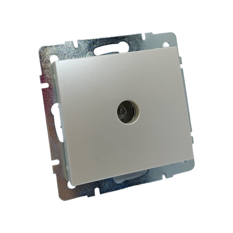 RAIN Розетка ТВ прохідна перлинно-білий перламутр  (1/10шт/120шт)