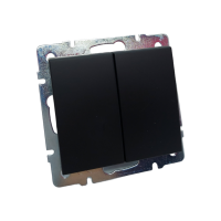 RAIN Выключатель двойной антрацит (1 / 10шт / 120шт)