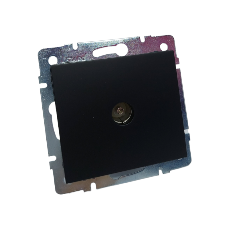 RAIN Розетка ТВ прохідна антрацит (1/10шт/120шт)