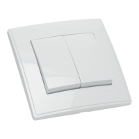 LESYA Выключатель двойной белый (1 / 10шт / 120шт)