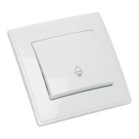 LESYA Кнопка звонка белая (1 / 10шт / 120шт)