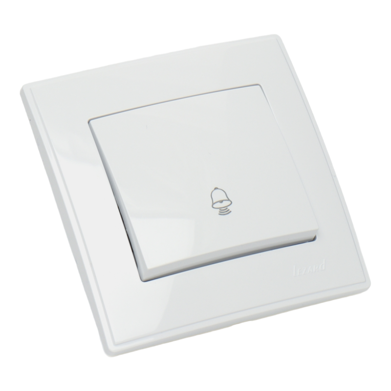 LESYA Кнопка дзвінка  біла (1/10шт/120шт)