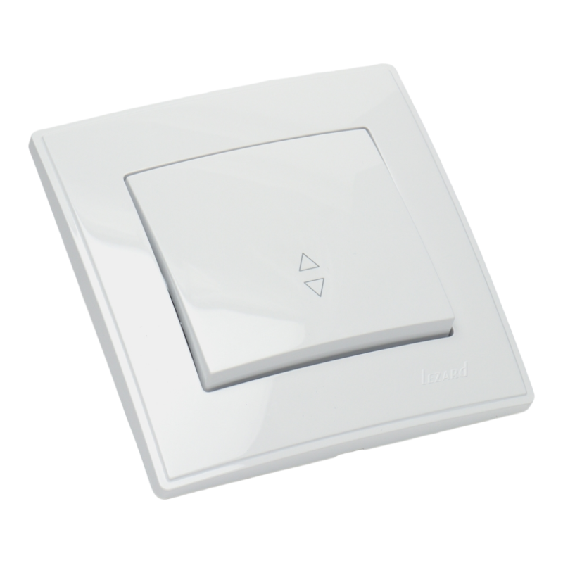 LESYA Вимикач прохідний  біла (1/10шт/120шт)