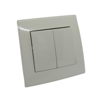 LESYA Вимикач подвійний  крем (1/10шт/120шт)