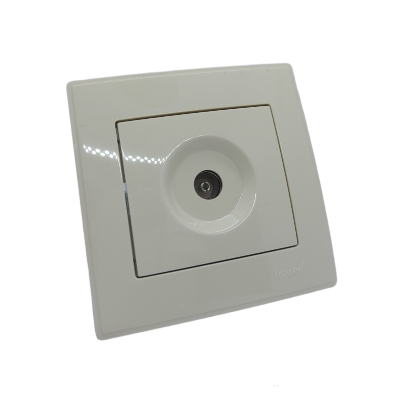 LESYA Розетка ТВ прохідна  крем (1/10шт/120шт)