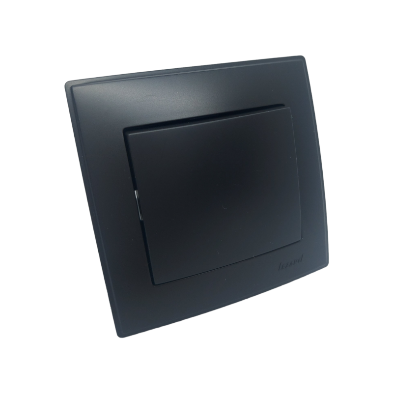 LESYA Вимикач  антрацит (1/10шт/120шт)