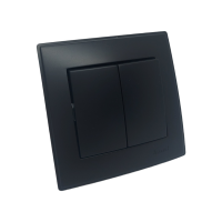 LESYA Выключатель двойной антрацит (1 / 10шт / 120шт)