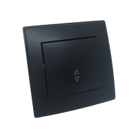 LESYA Выключатель проходной антрацит (1 / 10шт / 120шт)