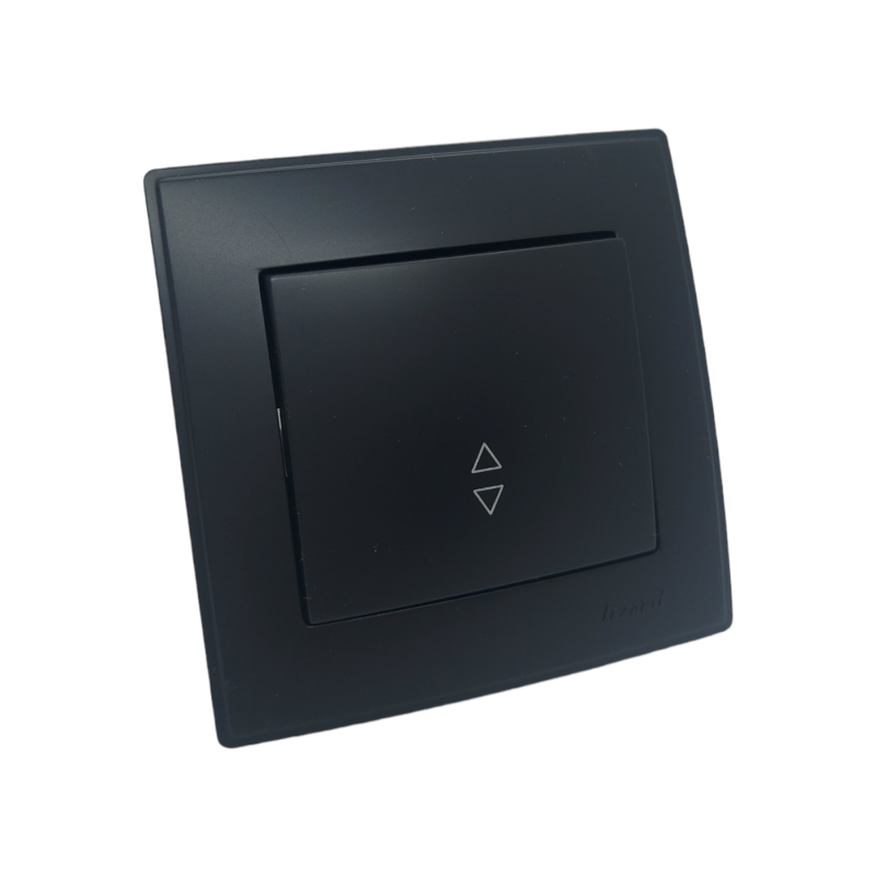 LESYA Вимикач прохідний  антрацит (1/10шт/120шт)