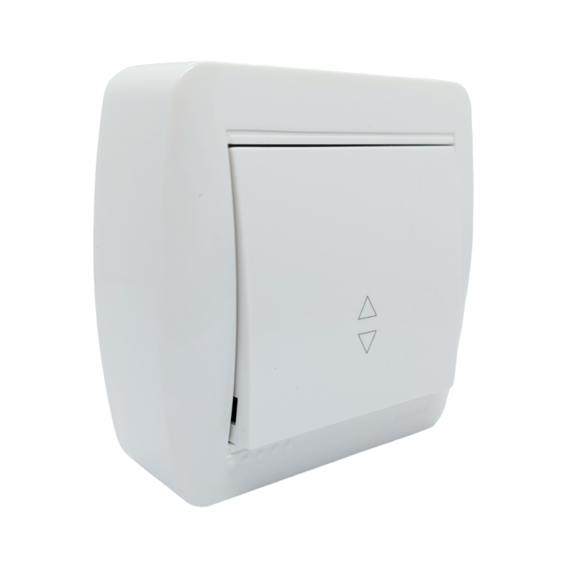 DEMET Вимикач прохідний білий (1/10шт/120шт)