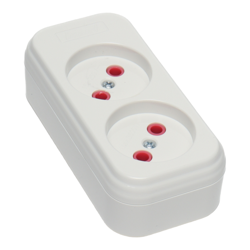 LILA Колодка без заземлення 2 входи (1/36 шт)