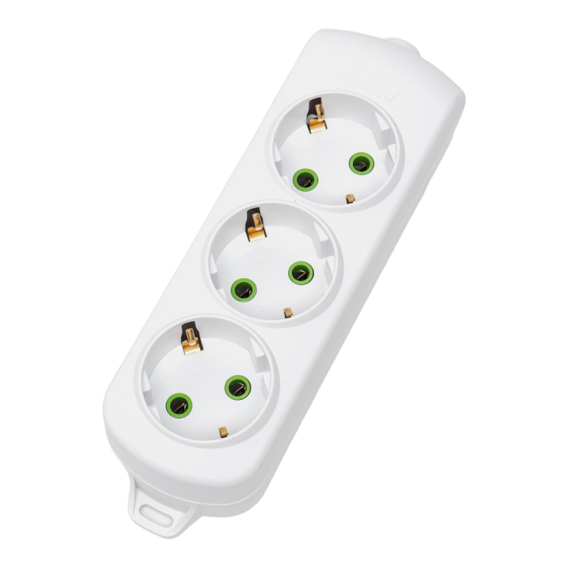 LETITIA Колодка із заземленням 3 входи (1шт/36шт)