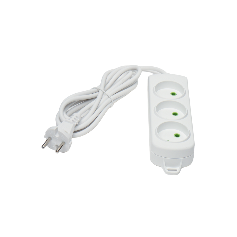 LETITIA Подовжувач без заземлення 3 входи 2 метри (1шт / 12шт)