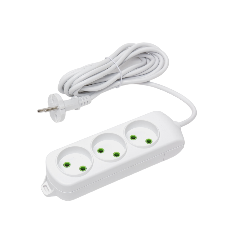 LETITIA Подовжувач без заземлення 3 входи 3 метри (1шт / 12шт)