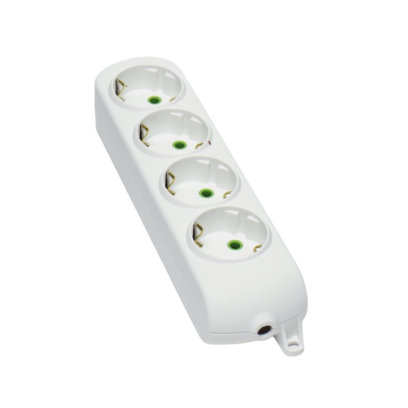 LETITIA Колодка із заземленням 4 входи (1шт/36шт)