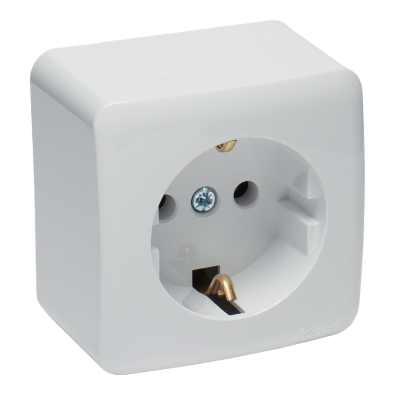 VIOLA Розетка із заземленням біла (1/12шт/144шт)